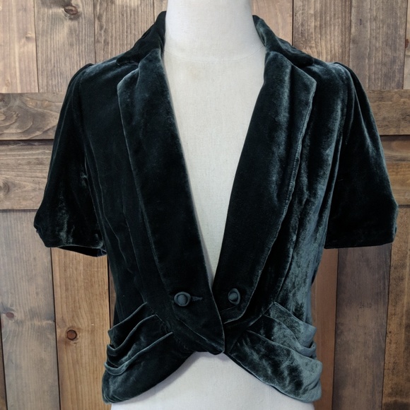 Anthropologie Jackets & Blazers - Elevenses Velvet Blazer 8